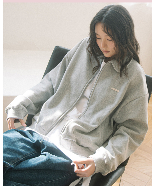 HAVISM（ヘビズム）の「WP ROUND COLLAR ZIP UP JACKET(GREY)（ナイロンジャケット・レディース・その他・ONE SIZE）」の3枚目の写真