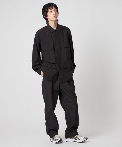 CITEN（シテン）の「＜CITEN＞ミリタリーポケットシャツジャケット（ブルゾン・メンズ・ブラック/グレー系・L/M）」の6枚目の写真