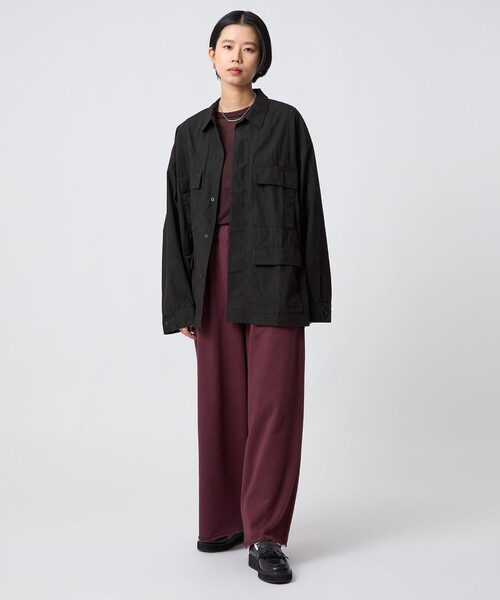 CITEN（シテン）の「＜CITEN＞ミリタリーポケットシャツジャケット（ブルゾン・メンズ・ブラック/グレー系・L/M）」の9枚目の写真