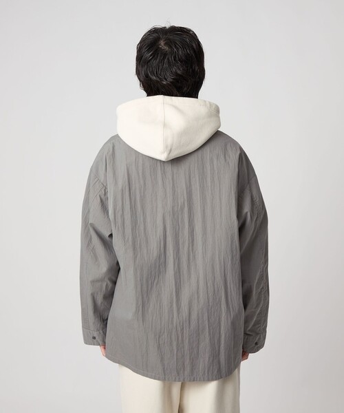 CITEN（シテン）の「＜CITEN＞ミリタリーポケットシャツジャケット（ブルゾン・メンズ・ブラック/グレー系・L/M）」の12枚目の写真