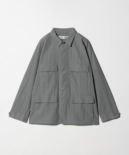 CITEN（シテン）の「＜CITEN＞ミリタリーポケットシャツジャケット（ブルゾン・メンズ・ブラック/グレー系・L/M）」の13枚目の写真