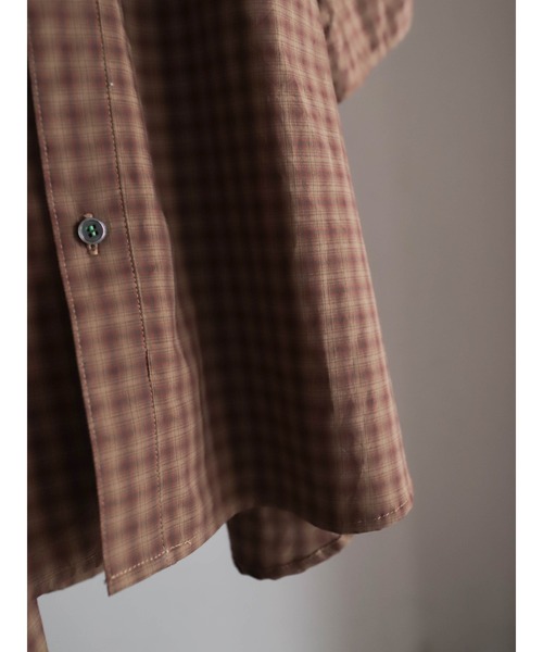 FIL DE FER(フィルデフェール)の「【予約】アソートミニチェック スタンドギャザーブラウス(シャツ/ブラウス・レディース・グレー/ブラウン・FREE)」の21枚目の写真