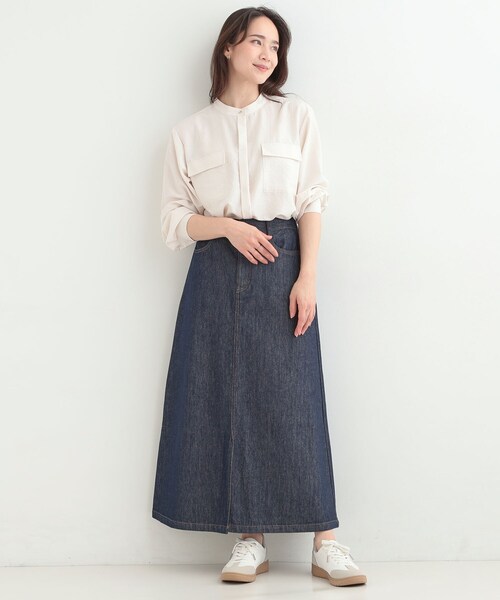 SHOO・LA・RUE（シューラルー）の「【片手ではける】シンプルスニーカー（スニーカー・レディース・シルバー/ブラック/アイボリー・45/35）」の12枚目の写真