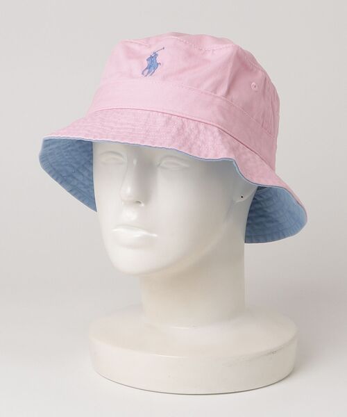 POLO RALPH LAUREN(ポロ ラルフ ローレン)の「コットン バケット ハット(ハット・メンズ・ピンク・L/XL/S/M)」の3枚目の写真