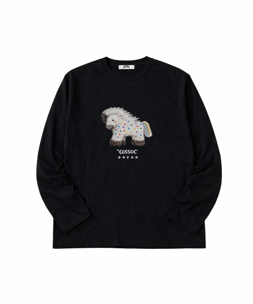 COSO(コソ)の「CCレインボーホースロングスリーブ(グレー)(Tシャツ/カットソー・レディース・グレー・MEDIUM/LARGE)」の3枚目の写真