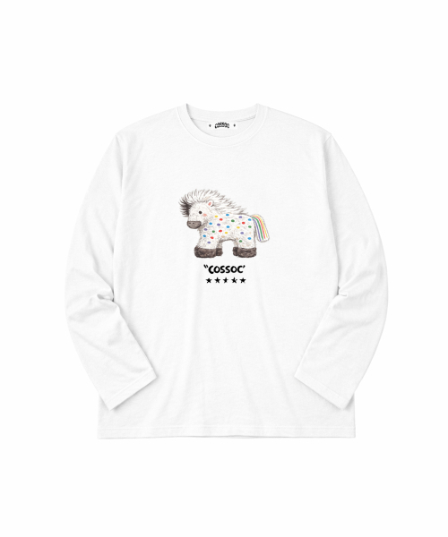 COSO(コソ)の「CCレインボーホースロングスリーブ(グレー)(Tシャツ/カットソー・レディース・グレー・MEDIUM/LARGE)」の4枚目の写真