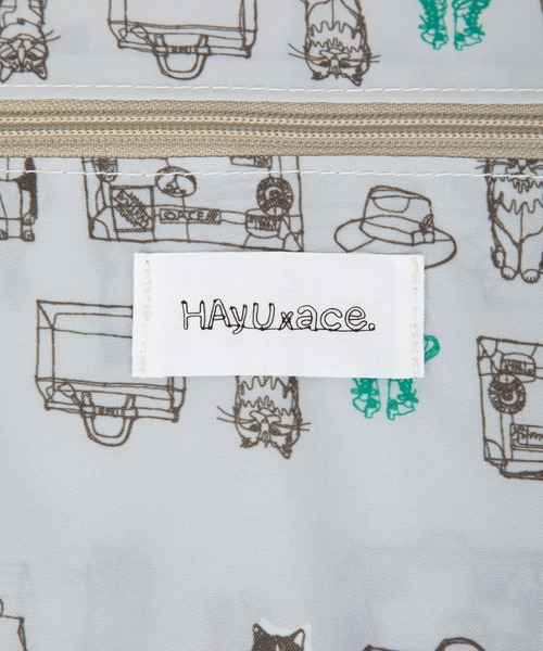 ace.（エース）の「スーツケース セダム ace.×HAyU 機内持込 キャスターストッパー 双輪キャスター  40L 2-3泊 09081（スーツケース/キャリーバッグ・レディース・ブラウン/アイボリー・S）」の4枚目の写真