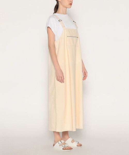 DANTON（ダントン）の「Women's Cotton Drill Overalls Skirt（ジャンパースカート・レディース・アイボリー・36）」の4枚目の写真