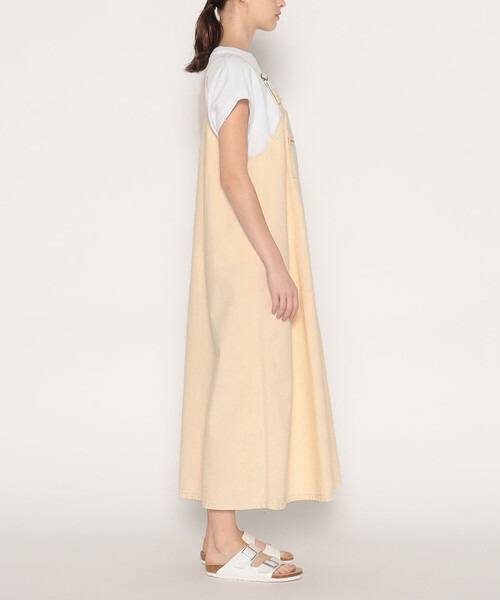 DANTON（ダントン）の「Women's Cotton Drill Overalls Skirt（ジャンパースカート・レディース・アイボリー・36）」の5枚目の写真