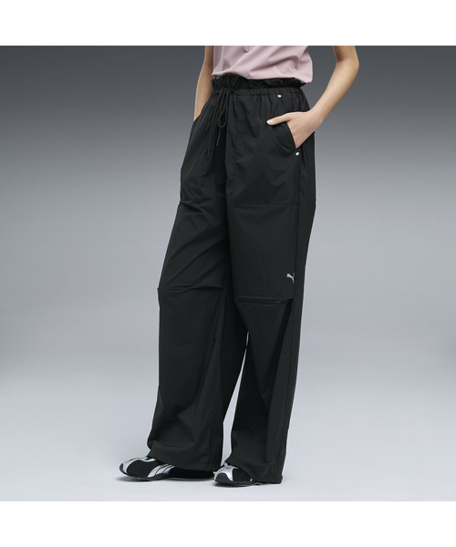 PUMA(プーマ)の「PUMA プーマ ウィメンズ ESS エレベーテッド ウーブンパンツ(その他パンツ・レディース・ダークグレー/ブラック・MEDIUM/SMALL/X-LARGE/LARGE)」の3枚目の写真