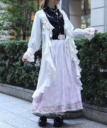 axes femme | ボリュームフリルガウン(カーディガン/ボレロ)