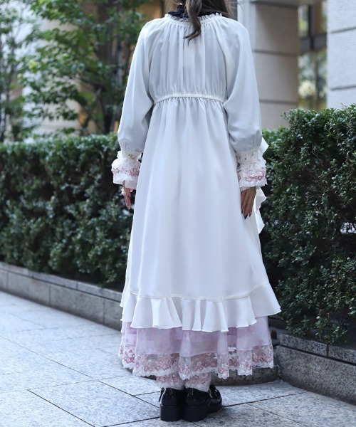 axes femme（アクシーズファム）の「ボリュームフリルガウン（カーディガン/ボレロ・レディース・ブラック/ホワイト/ピンク・FREE）」の6枚目の写真