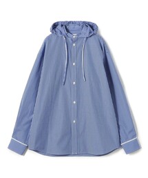 EDITION | edition pourell コットンチェック フーデッドシャツ(シャツ/ブラウス)