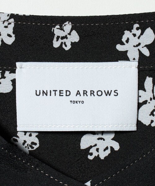 UNITED ARROWS（ユナイテッドアローズ）の「プリント シャツワンピース ‐ウォッシャブル‐（ワンピース・レディース・ブラック/ネイビー・38/36）」の12枚目の写真