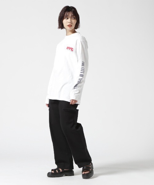 GOOD ROCK SPEED(グッドロックスピード)の「GOOD ROCK SPEED (グッドロックスピード) 【追加】NYCロングTシャツ/NO PARKING/UNISEX(Tシャツ/カットソー・レディース・ホワイト・L/M/XL)」の9枚目の写真