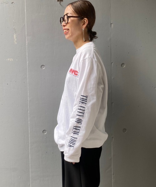 GOOD ROCK SPEED(グッドロックスピード)の「GOOD ROCK SPEED (グッドロックスピード) 【追加】NYCロングTシャツ/NO PARKING/UNISEX(Tシャツ/カットソー・レディース・ホワイト・L/M/XL)」の3枚目の写真