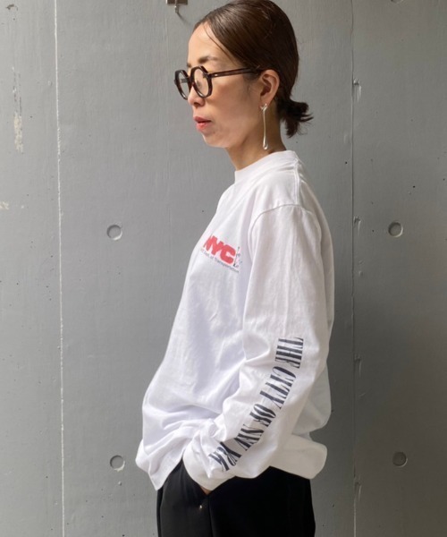 GOOD ROCK SPEED(グッドロックスピード)の「GOOD ROCK SPEED (グッドロックスピード) 【追加】NYCロングTシャツ/NO PARKING/UNISEX(Tシャツ/カットソー・レディース・ホワイト・L/M/XL)」の4枚目の写真
