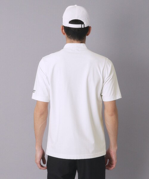 adabat(アダバット)の「【ADABAT NAVY】接触冷感/UVカット ナイロン混ストレッチ半袖モックT(Tシャツ/カットソー・メンズ・ブラック/ホワイト・46/50/48)」の8枚目の写真
