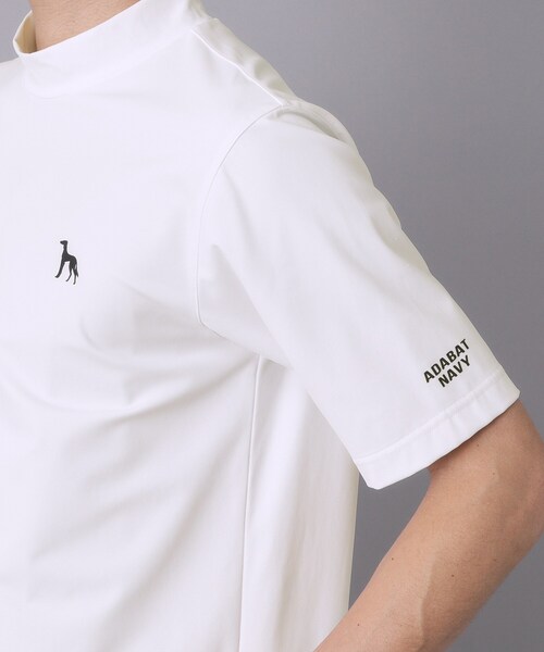 adabat(アダバット)の「【ADABAT NAVY】接触冷感/UVカット ナイロン混ストレッチ半袖モックT(Tシャツ/カットソー・メンズ・ブラック/ホワイト・46/50/48)」の10枚目の写真