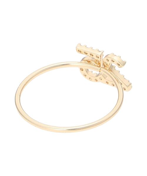 Te chichi(テチチ)の「ナンバーリング25(ピアス(両耳用)・レディース・ゴールド・F)」の6枚目の写真