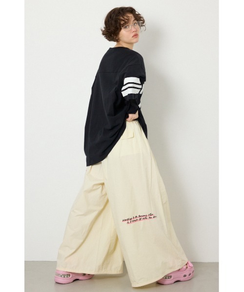 RODEO CROWNS WIDE BOWL(ロデオクラウンズワイドボウル)の「チュールレイヤードナンバートップス(その他トップス・レディース・ブラック/オフホワイト/ピンク・FREE)」の6枚目の写真