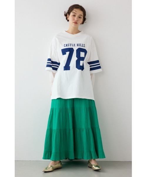 RODEO CROWNS WIDE BOWL(ロデオクラウンズワイドボウル)の「チュールレイヤードナンバートップス(その他トップス・レディース・ブラック/オフホワイト/ピンク・FREE)」の10枚目の写真