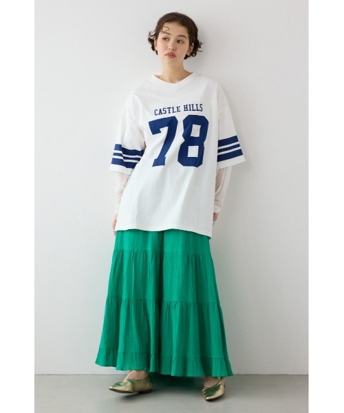 RODEO CROWNS WIDE BOWL(ロデオクラウンズワイドボウル)の「チュールレイヤードナンバートップス(その他トップス・レディース・ブラック/オフホワイト/ピンク・FREE)」の11枚目の写真
