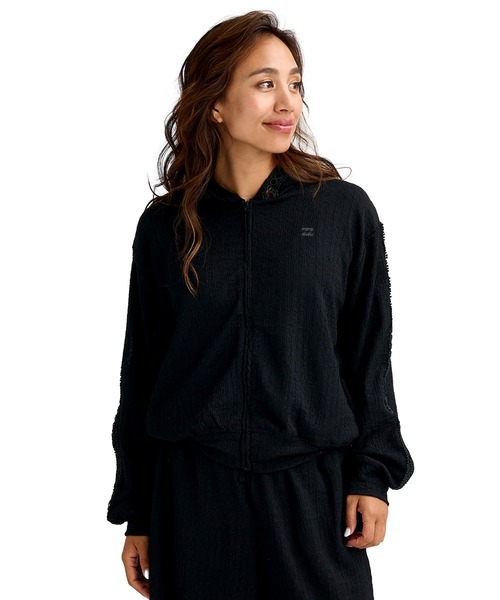 BILLABONG（ビラボン）の「BILLABONG/ビラボン ジップアップ パーカー UVカット 吸水速乾 塩素対応 BG013863 UT（パーカー・レディース・ホワイト/ブラック・M）」の2枚目の写真
