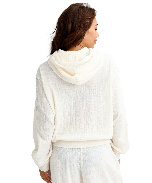 BILLABONG（ビラボン）の「BILLABONG/ビラボン ジップアップ パーカー UVカット 吸水速乾 塩素対応 BG013863 UT（パーカー・レディース・ホワイト/ブラック・M）」の3枚目の写真