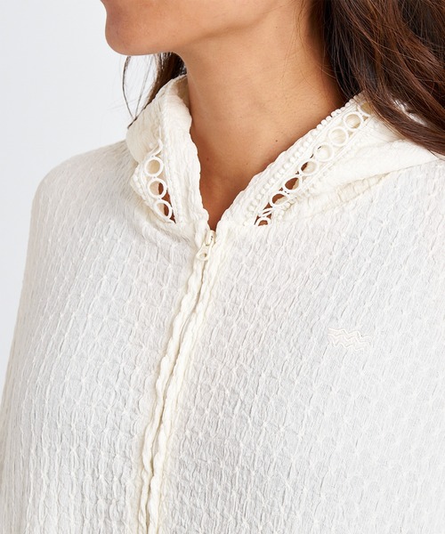 BILLABONG（ビラボン）の「BILLABONG/ビラボン ジップアップ パーカー UVカット 吸水速乾 塩素対応 BG013863 UT（パーカー・レディース・ホワイト/ブラック・M）」の4枚目の写真