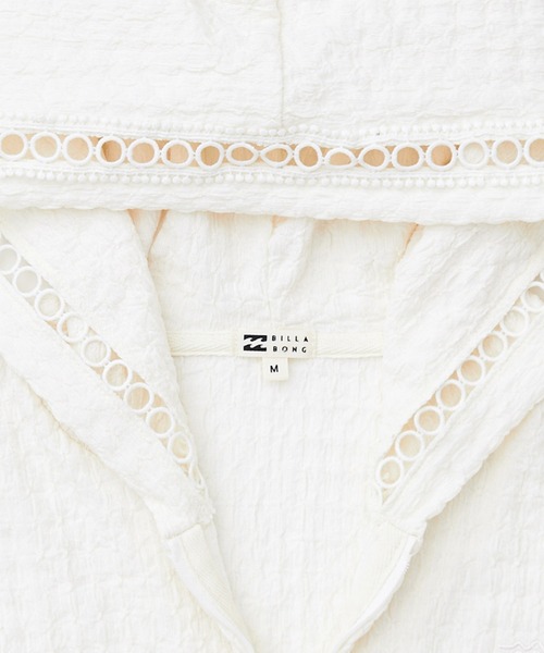 BILLABONG（ビラボン）の「BILLABONG/ビラボン ジップアップ パーカー UVカット 吸水速乾 塩素対応 BG013863 UT（パーカー・レディース・ホワイト/ブラック・M）」の7枚目の写真