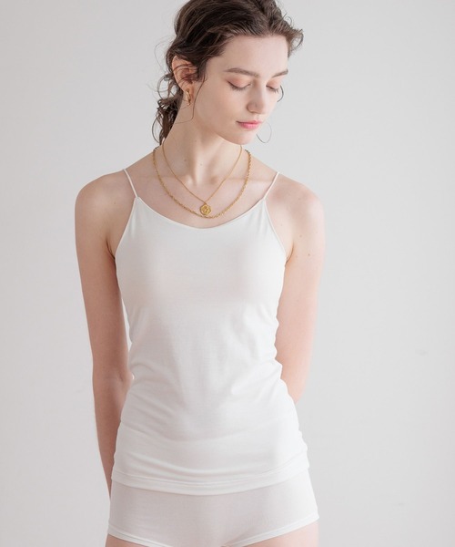 bijorie（ビジュリィ）の「【bijorie】[5つの機能付き]カップ付きキャミソール／NEW BASIC 26SS（インナーウェア/肌着・レディース・ライトグレー/オフホワイト/ブラック・MEDIUM/LARGE/LG）」の9枚目の写真