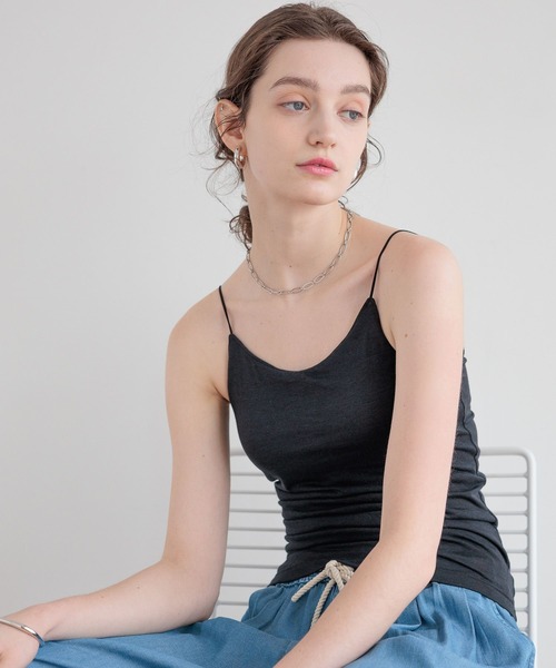 bijorie（ビジュリィ）の「【bijorie】[5つの機能付き]カップ付きキャミソール／NEW BASIC 26SS（インナーウェア/肌着・レディース・ライトグレー/オフホワイト/ブラック・MEDIUM/LARGE/LG）」の15枚目の写真