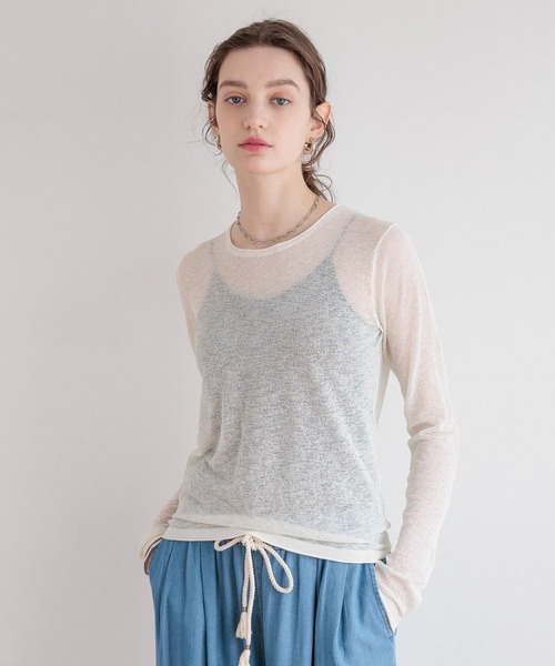 bijorie（ビジュリィ）の「【bijorie】[5つの機能付き]カップ付きキャミソール／NEW BASIC 26SS（インナーウェア/肌着・レディース・ライトグレー/オフホワイト/ブラック・MEDIUM/LARGE/LG）」の22枚目の写真