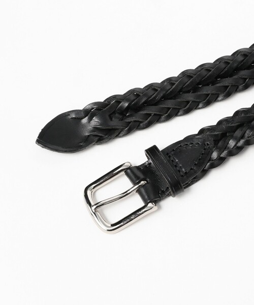 WHITE HOUSE COX（ホワイトハウスコックス）の「Whitehouse Cox / 28ミリ レザー メッシュベルト（ベルト・メンズ・ブラック/ダークブラウン・90cm/85cm/95cm/80ｃｍ）」の5枚目の写真
