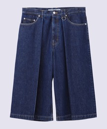 JOHN LAWRENCE SULLIVAN | 【JOHN LAWRENCE SULLIVAN】WASHED DENIM TUCKED WIDE SHORTS(その他パンツ)