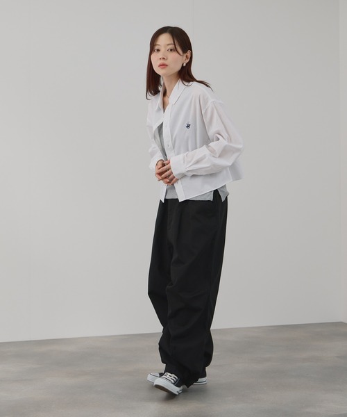NAVY(ネイビー)の「NAVY チノワイドタックパンツ(チノパンツ・レディース・ブラック/ベージュ・M/L)」の12枚目の写真