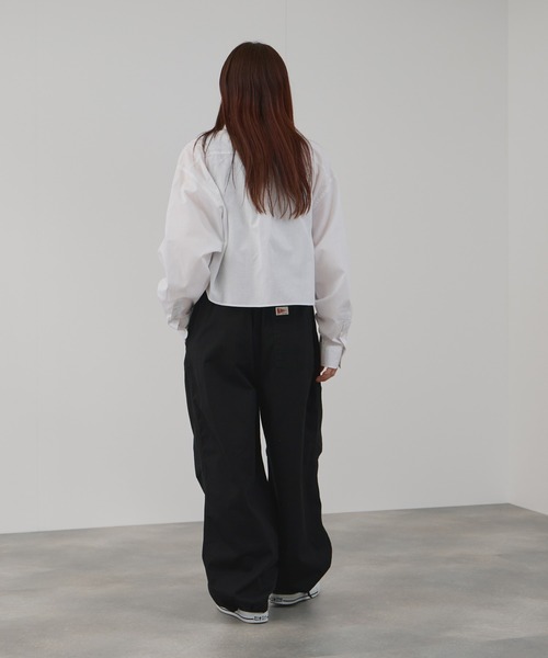 NAVY(ネイビー)の「NAVY チノワイドタックパンツ(チノパンツ・レディース・ブラック/ベージュ・M/L)」の13枚目の写真