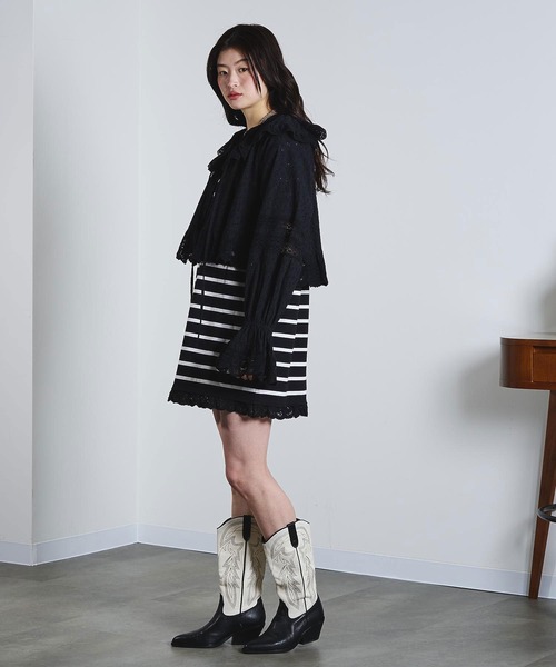 ROSE BUD（ローズバッド）の「(mag.by c)COTTON EMBROIDERY L/S FRILL SHIRT（シャツ/ブラウス・レディース・ホワイト/ブラック・ONE SIZE）」の19枚目の写真