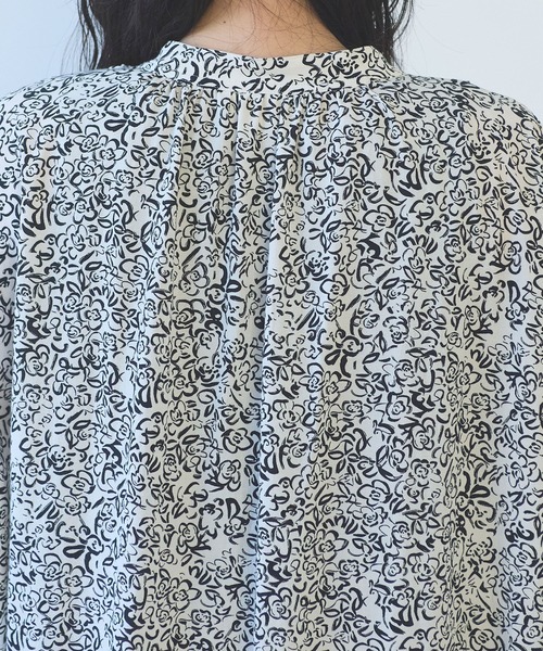 yuni（ユニ　）の「rayon cupla cotton flower print kaftan one-piece（ワンピース・レディース・アイボリー・FREE）」の13枚目の写真