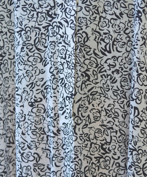 yuni（ユニ　）の「rayon cupla cotton flower print kaftan one-piece（ワンピース・レディース・アイボリー・FREE）」の14枚目の写真