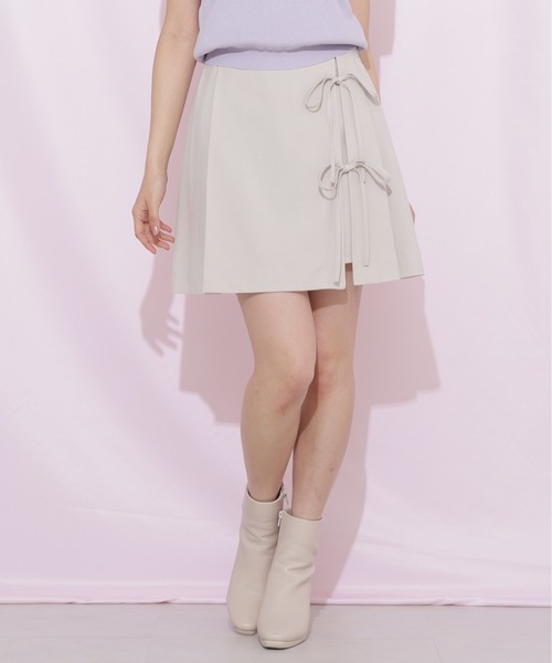 JILL by JILL STUART(ジルバイジルスチュアート)の「セットアップ対応ラップリボンミニスカート(スカート・レディース・グレー/ベージュ/ベージュ系その他・MEDIUM/SMALL)」の20枚目の写真