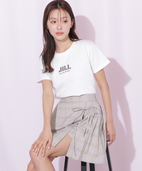 JILL by JILL STUART(ジルバイジルスチュアート)の「セットアップ対応ラップリボンミニスカート(スカート・レディース・グレー/ベージュ/ベージュ系その他・MEDIUM/SMALL)」の6枚目の写真