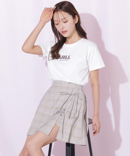 JILL by JILL STUART(ジルバイジルスチュアート)の「セットアップ対応ラップリボンミニスカート(スカート・レディース・グレー/ベージュ/ベージュ系その他・MEDIUM/SMALL)」の5枚目の写真