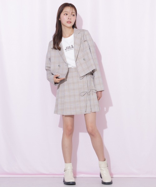 JILL by JILL STUART(ジルバイジルスチュアート)の「セットアップ対応ラップリボンミニスカート(スカート・レディース・グレー/ベージュ/ベージュ系その他・MEDIUM/SMALL)」の17枚目の写真