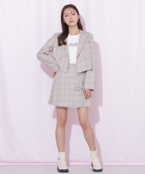 JILL by JILL STUART(ジルバイジルスチュアート)の「セットアップ対応ラップリボンミニスカート(スカート・レディース・グレー/ベージュ/ベージュ系その他・MEDIUM/SMALL)」の18枚目の写真