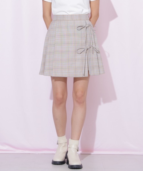 JILL by JILL STUART(ジルバイジルスチュアート)の「セットアップ対応ラップリボンミニスカート(スカート・レディース・グレー/ベージュ/ベージュ系その他・MEDIUM/SMALL)」の13枚目の写真