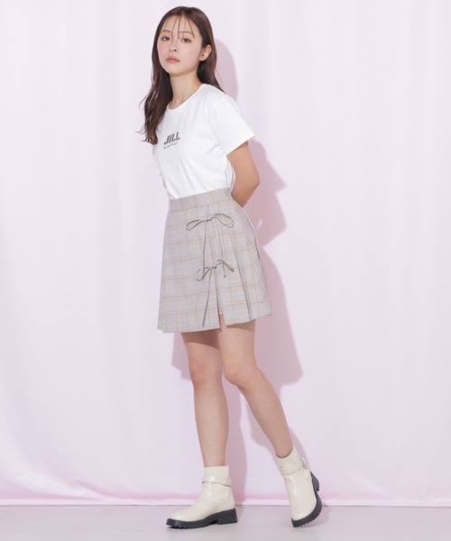JILL by JILL STUART(ジルバイジルスチュアート)の「セットアップ対応ラップリボンミニスカート(スカート・レディース・グレー/ベージュ/ベージュ系その他・MEDIUM/SMALL)」の12枚目の写真