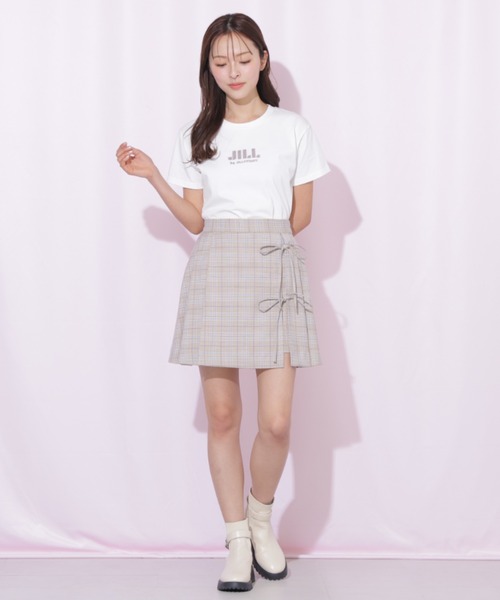 JILL by JILL STUART(ジルバイジルスチュアート)の「セットアップ対応ラップリボンミニスカート(スカート・レディース・グレー/ベージュ/ベージュ系その他・MEDIUM/SMALL)」の8枚目の写真