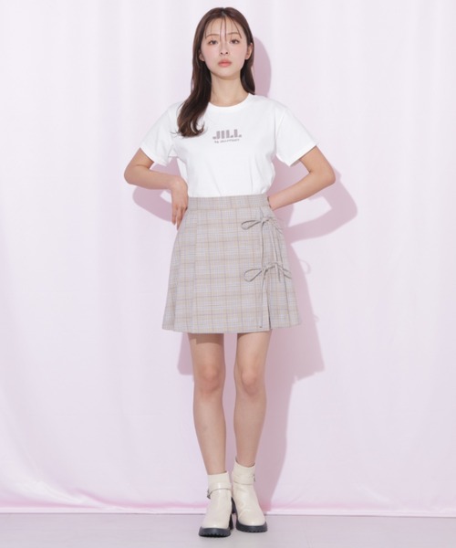 JILL by JILL STUART(ジルバイジルスチュアート)の「セットアップ対応ラップリボンミニスカート(スカート・レディース・グレー/ベージュ/ベージュ系その他・MEDIUM/SMALL)」の9枚目の写真